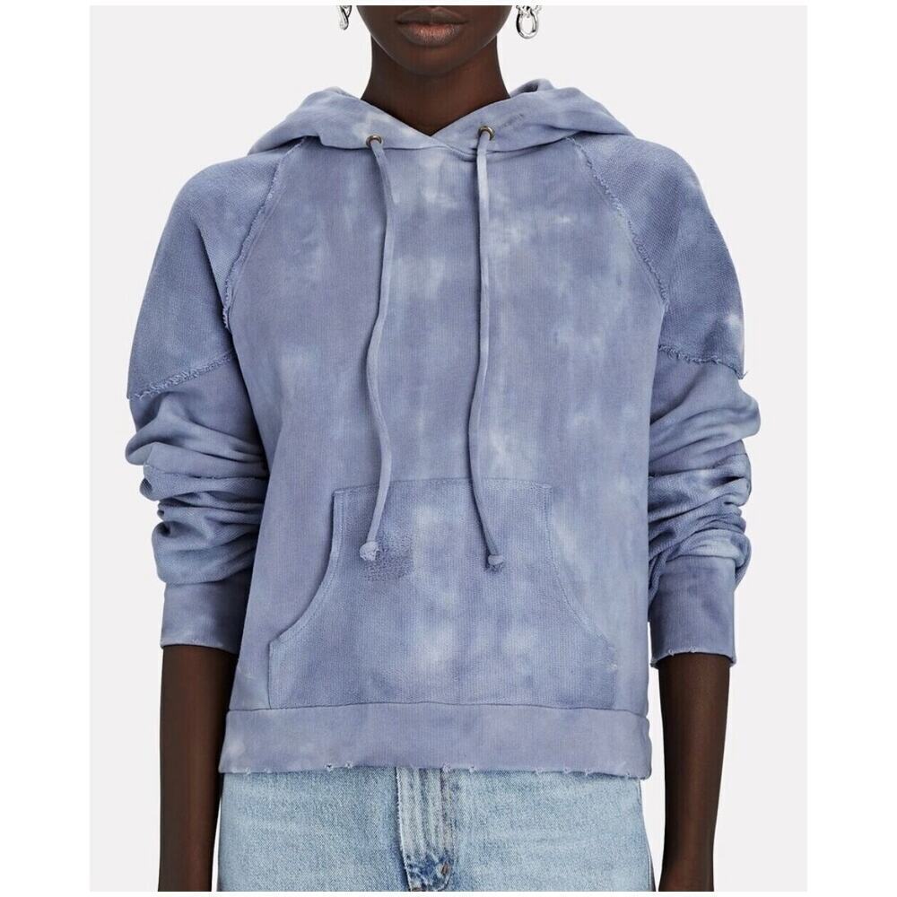 Love Shack Fancy Anarosa Hoodie- Washed Denim Size Small